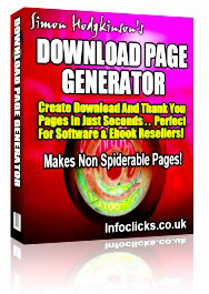 Product picture Download Page Generator - Master Resell Rights 